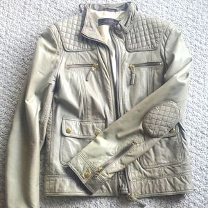 Zara Woman 100% Leather Jacket